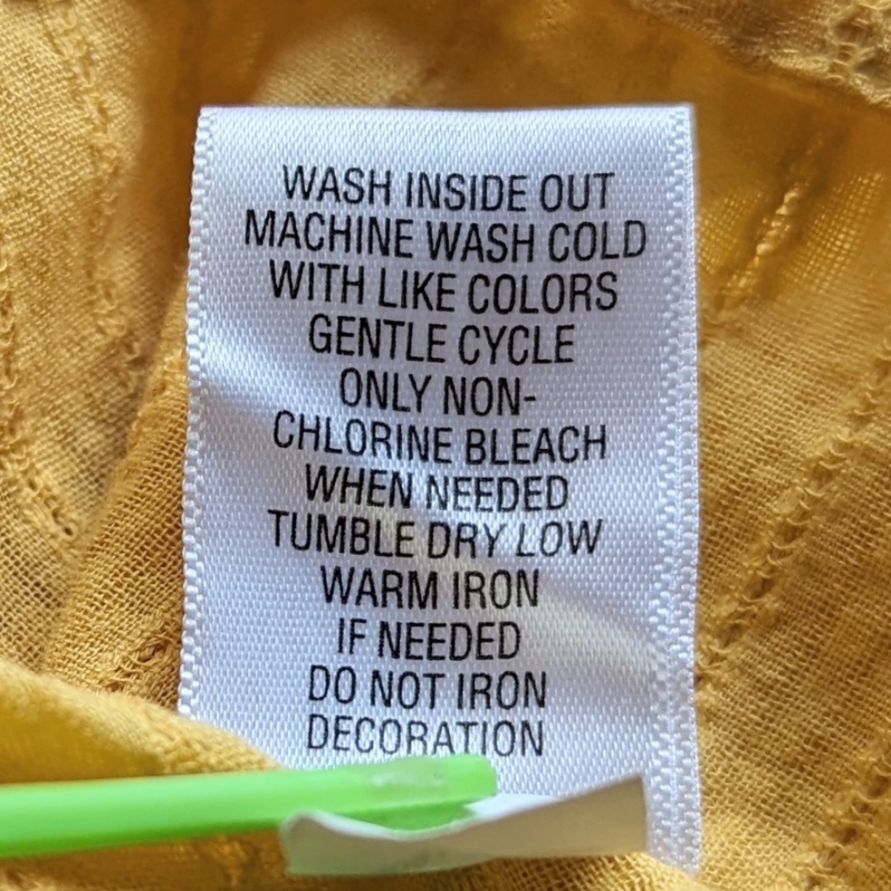 🧡 Sonoma Goods For Life Yellow Peplum Top - Picture 6 of 6